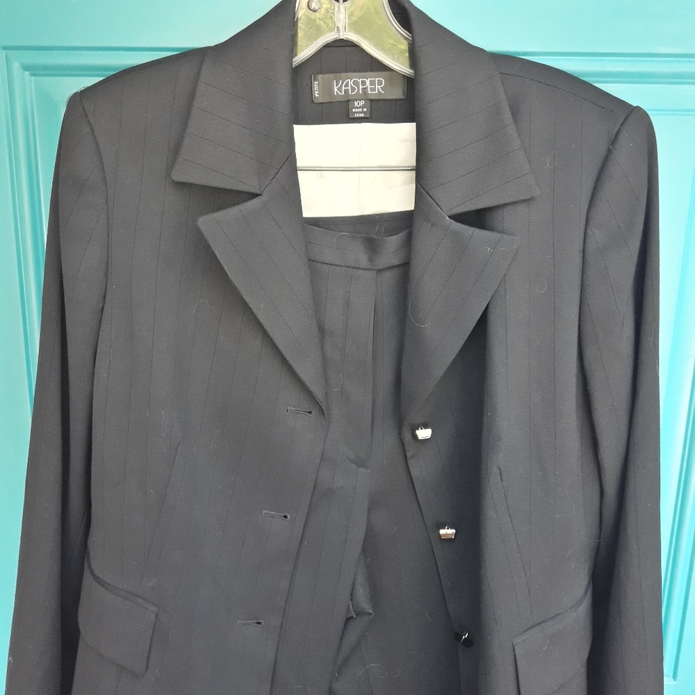 Blazer Jacket And Matching Pants Basic Black Sing… - image 2